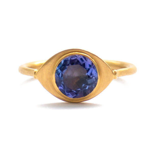 Tanzanite Eye Ring