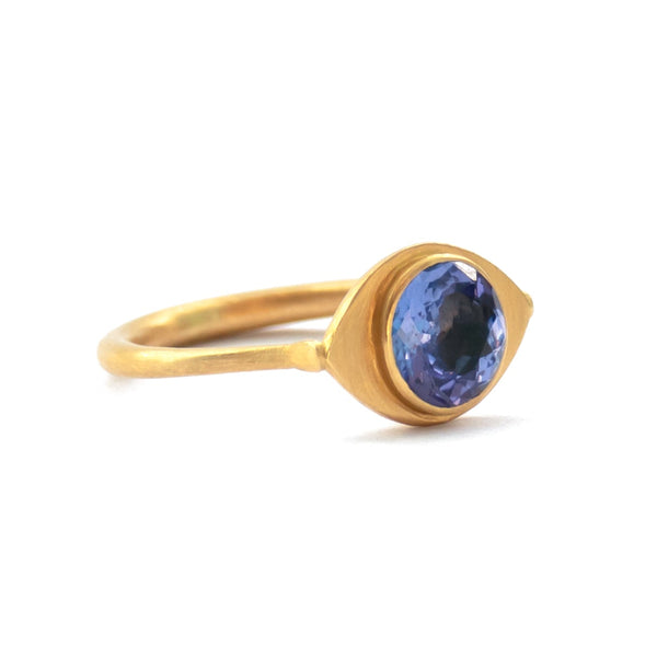 Tanzanite Eye Ring