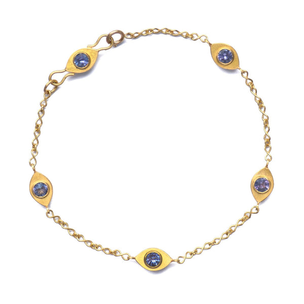 Tanzanite Eye to Eye Bracelet