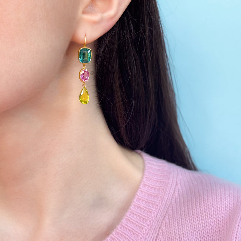 Multi-Colored Elizabeth T. Earrings