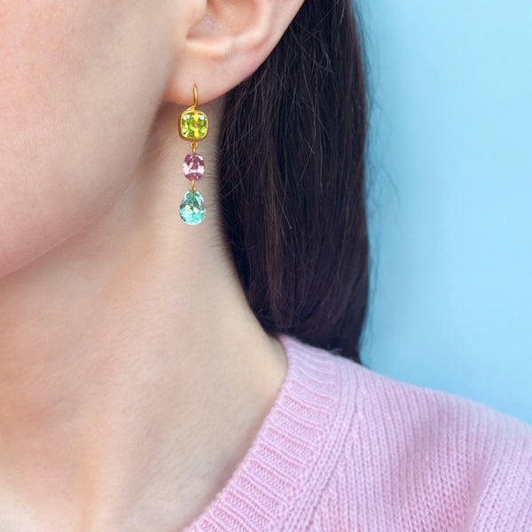 Multi-Colored Elizabeth T. Earrings