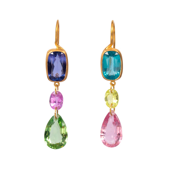 Multi-Colored Elizabeth T. Earrings