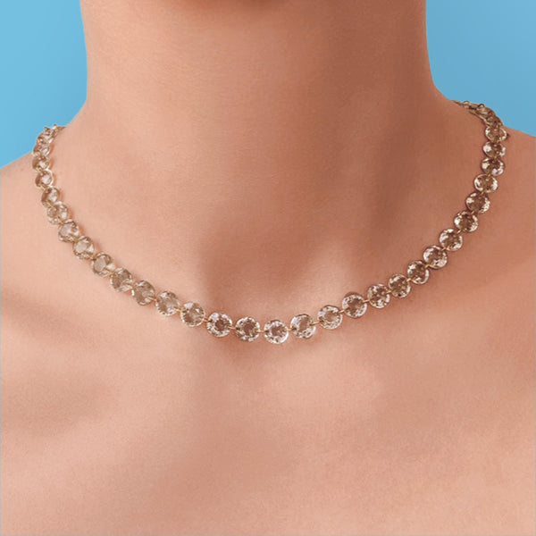 Small Smokey Quartz Lady Like Necklace