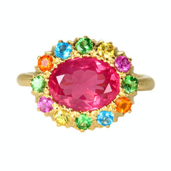 Spinel and Multi Colored Princess D. Ring