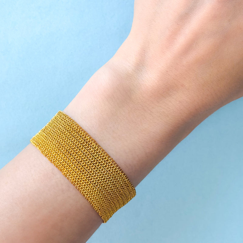 Chain Mail Gold Bracelet