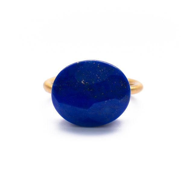 Lapis Lazuli Cabochon Ring