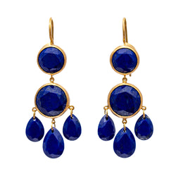 Lapis Lazuli Gabrielle d'Estrées Earrings