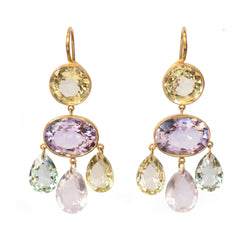 Multi-Colored Gabrielle d'Estrées Earrings