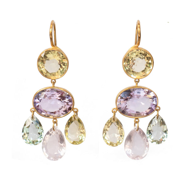 Multi-Colored Gabrielle d'Estrées Earrings