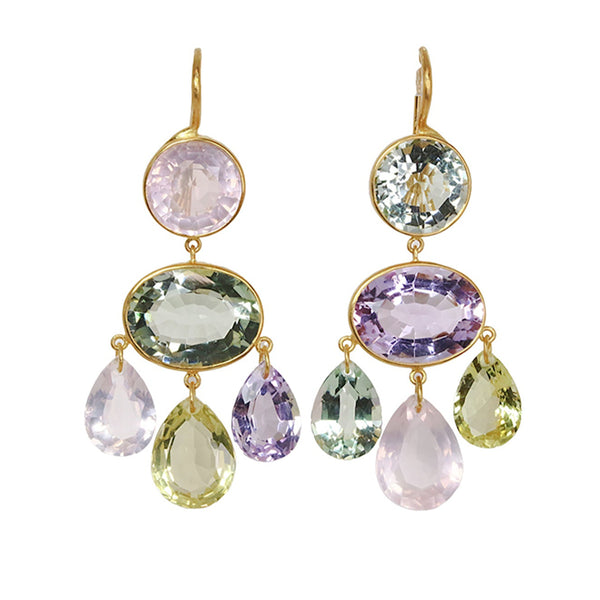 Multi-Colored Gabrielle d'Estrées Earrings