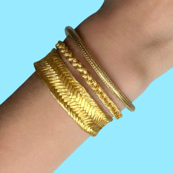 Braided gold Bracelet