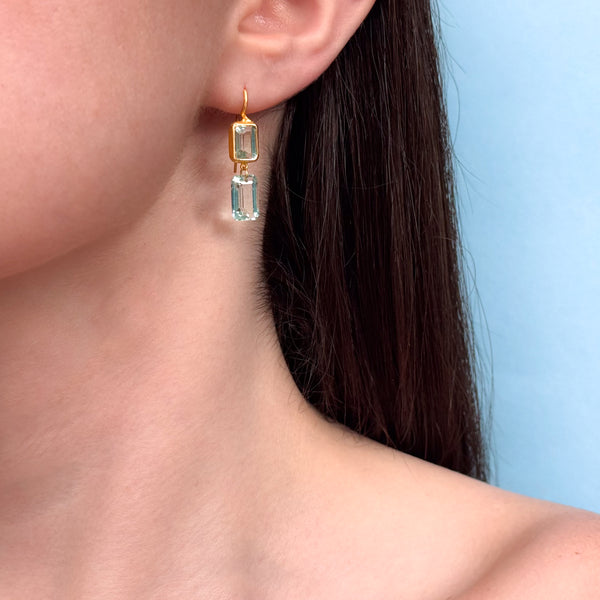 Green Beryl Incandescence Earrings