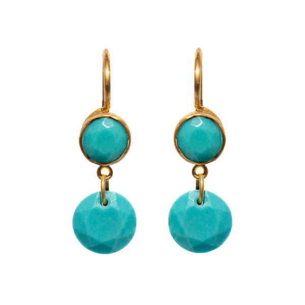 Extra Small Turquoise Incandescence Earrings