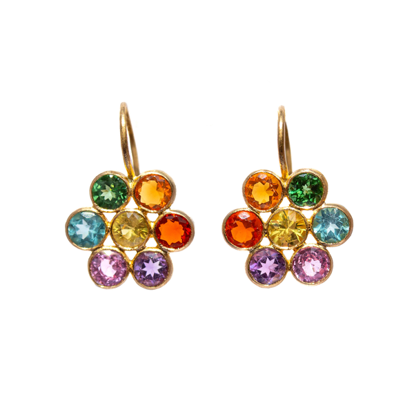 Rainbow Tiny Marguerite Earrings