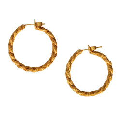 Danae Braided Hoops