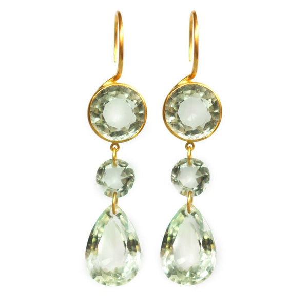Green Quartz Elizabeth T. Earrings