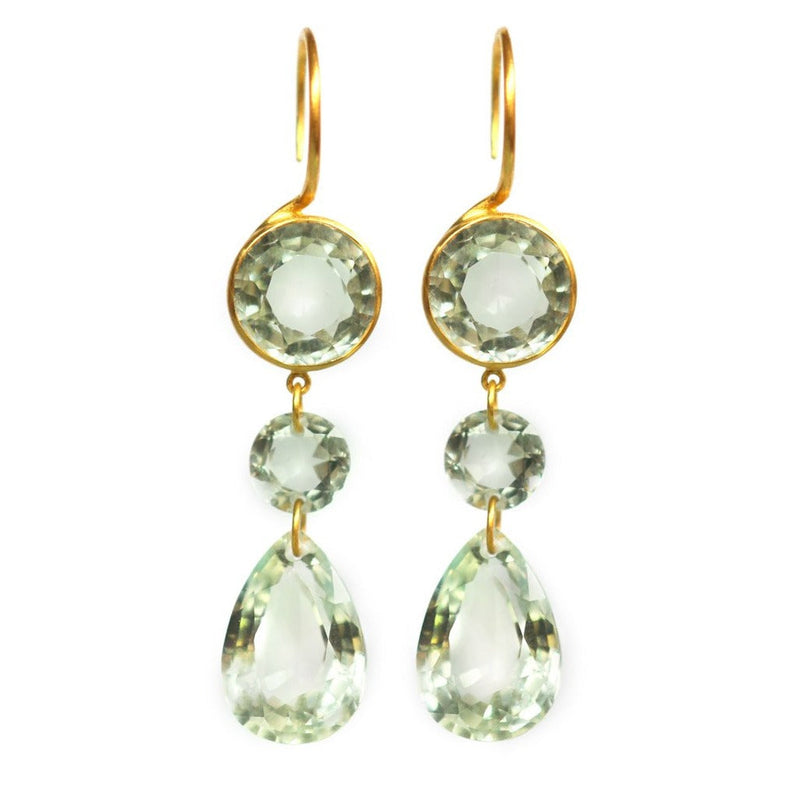 Green Quartz Elizabeth T. Earrings