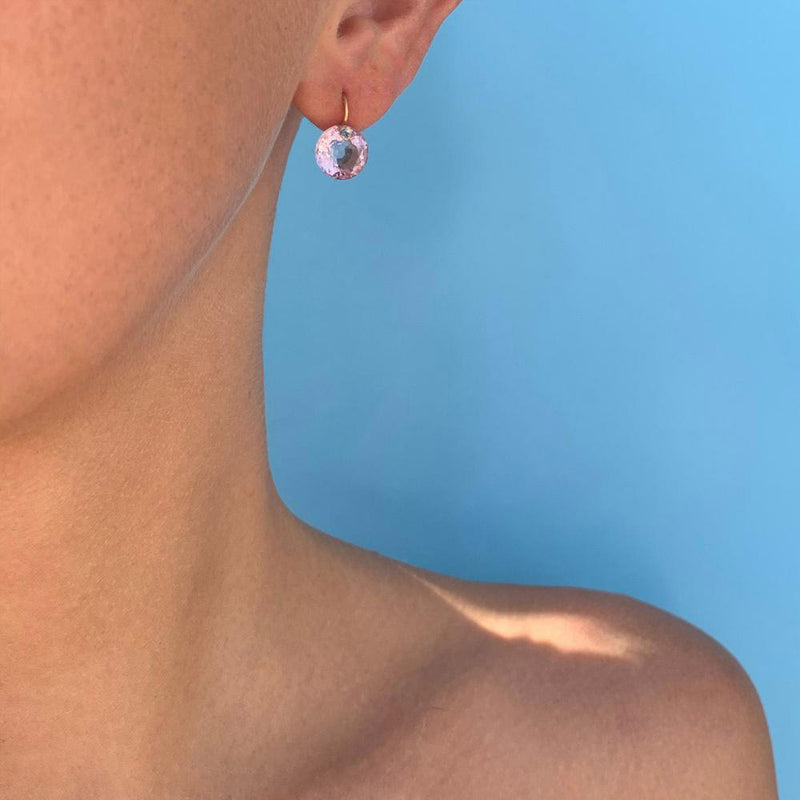 Small Amethyst & Tanzanite Gem Earrings