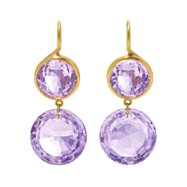 Extra Large Amethyst Incandescent Earrings