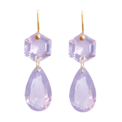 Lavender Quartz Bianca Earrings