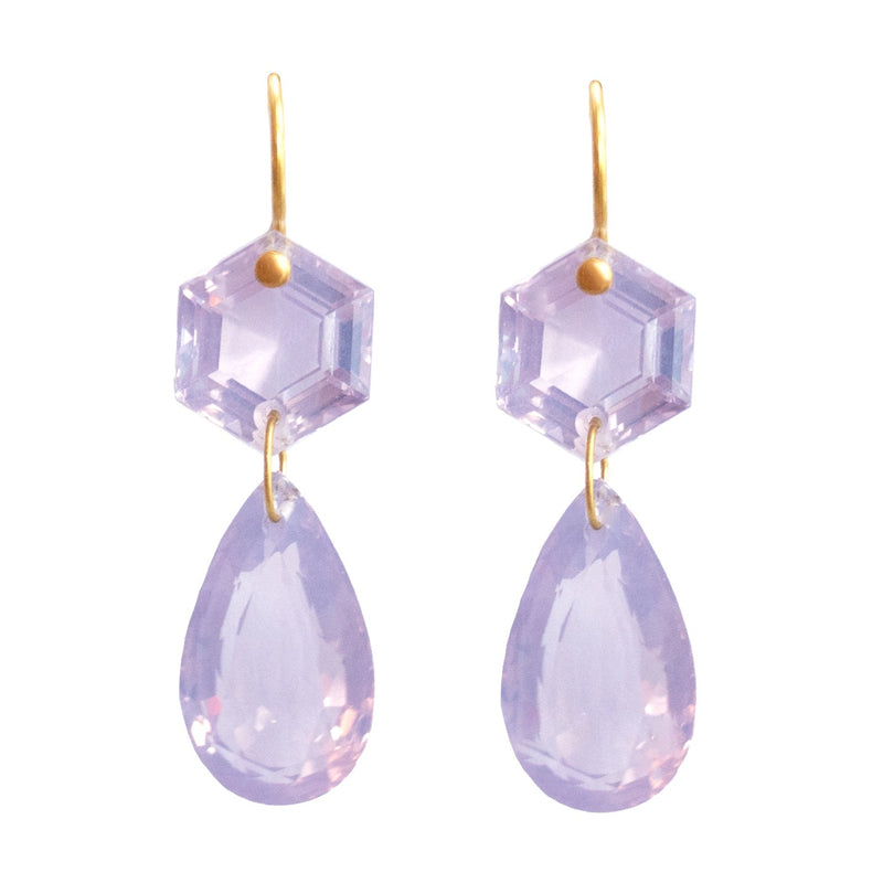 Lavender Quartz Bianca Earrings