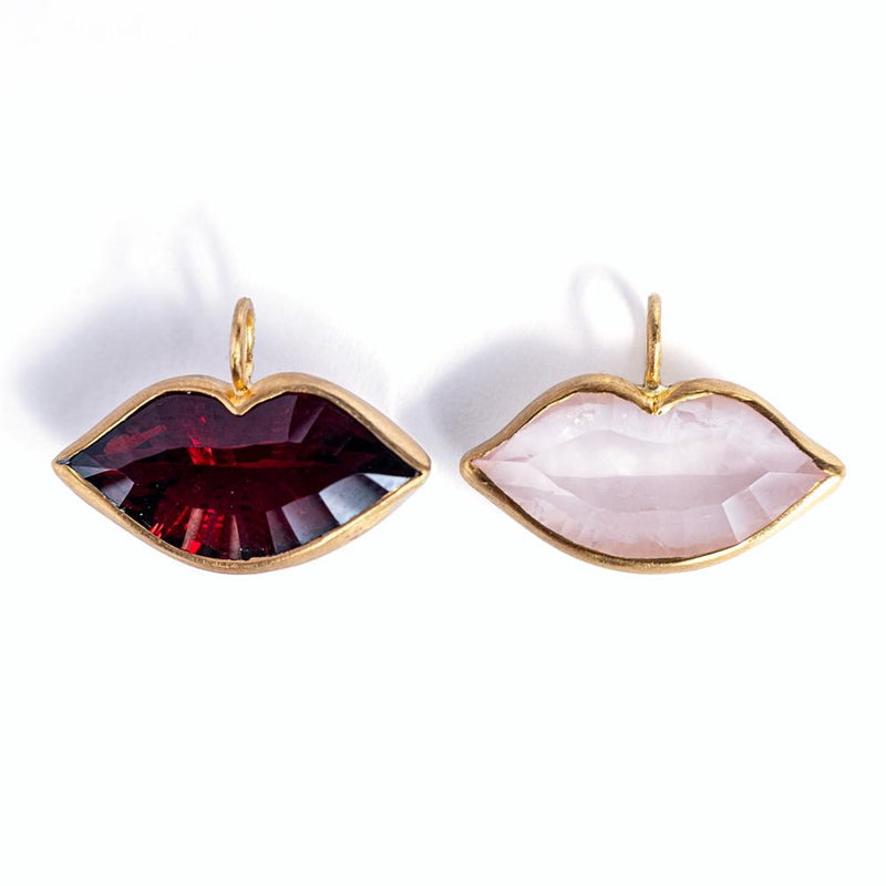 Small Garnet Tender Kiss Charm
