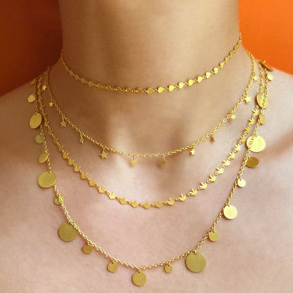 Heart Sequin Necklace