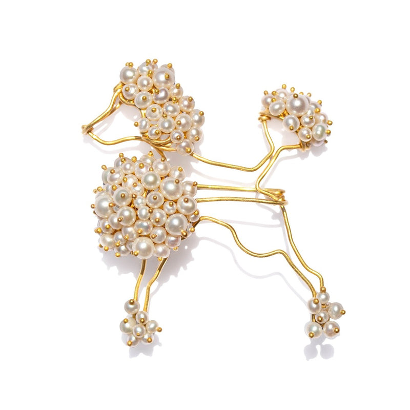 poodle collaboration marie christophe marie helene de taillac gold and pearl