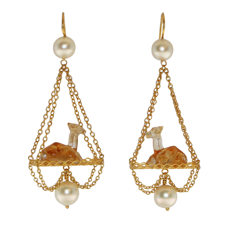 Renaissance Camel Earrings