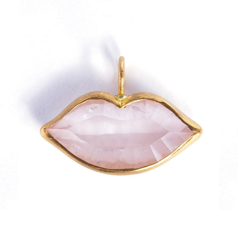 Small Rose Quartz Tender Kiss Charm