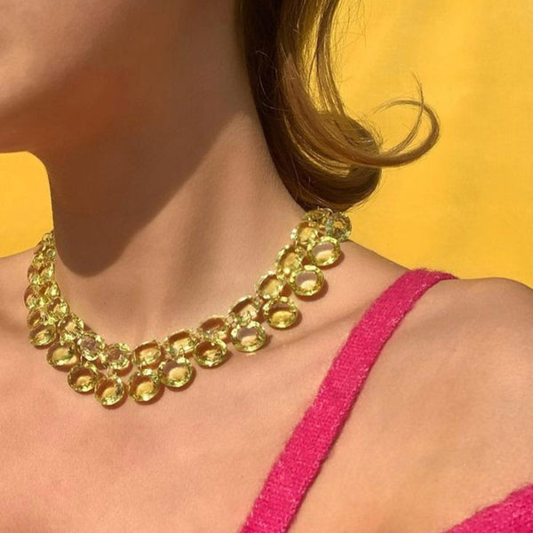 Lemon Quartz La Favorite Necklace