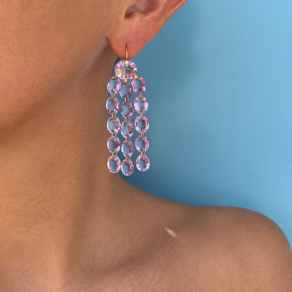 Amethyst Waterfall Earrings