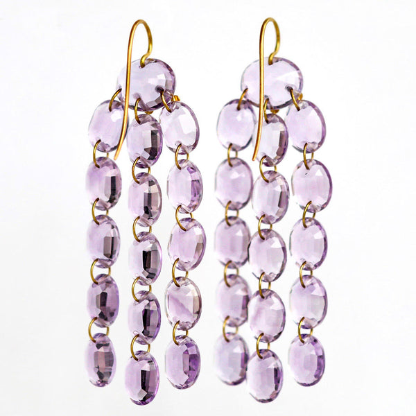 Amethyst Waterfall Earrings