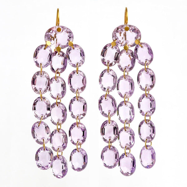 Amethyst Waterfall Earrings